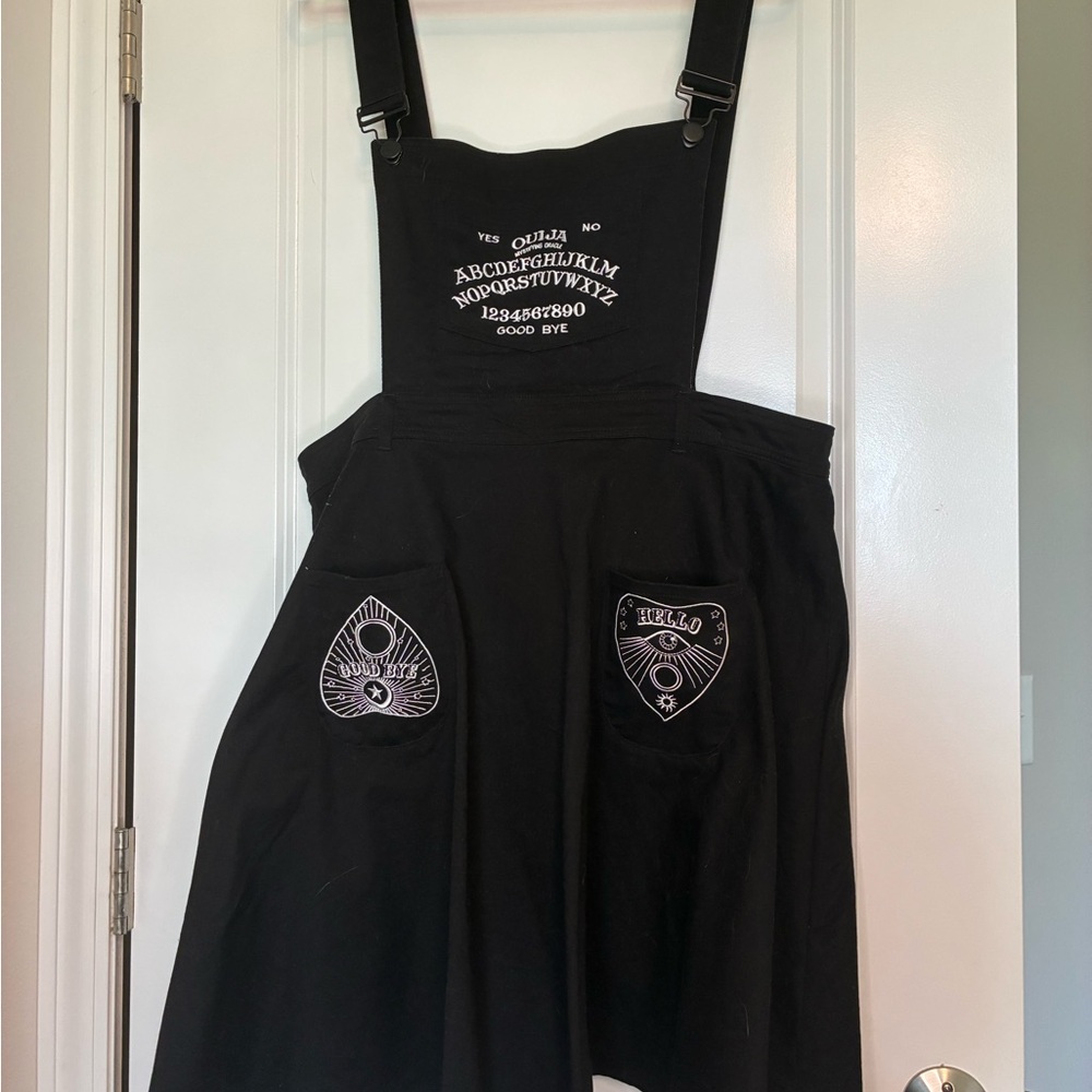 Hell Bunny Black Suspender Skirt